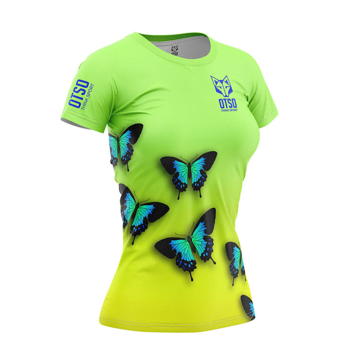 OTSO Butterfly Women's Short Sleeve T-Shirt (バタフライ レディース半袖Tシャツ)