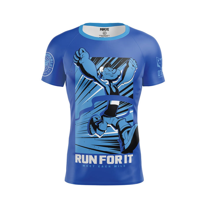 OTSO Men’s Short Sleeve  Popeye Run For It (メンズ半袖Tシャツ ポパイ ラン フォー イット)
