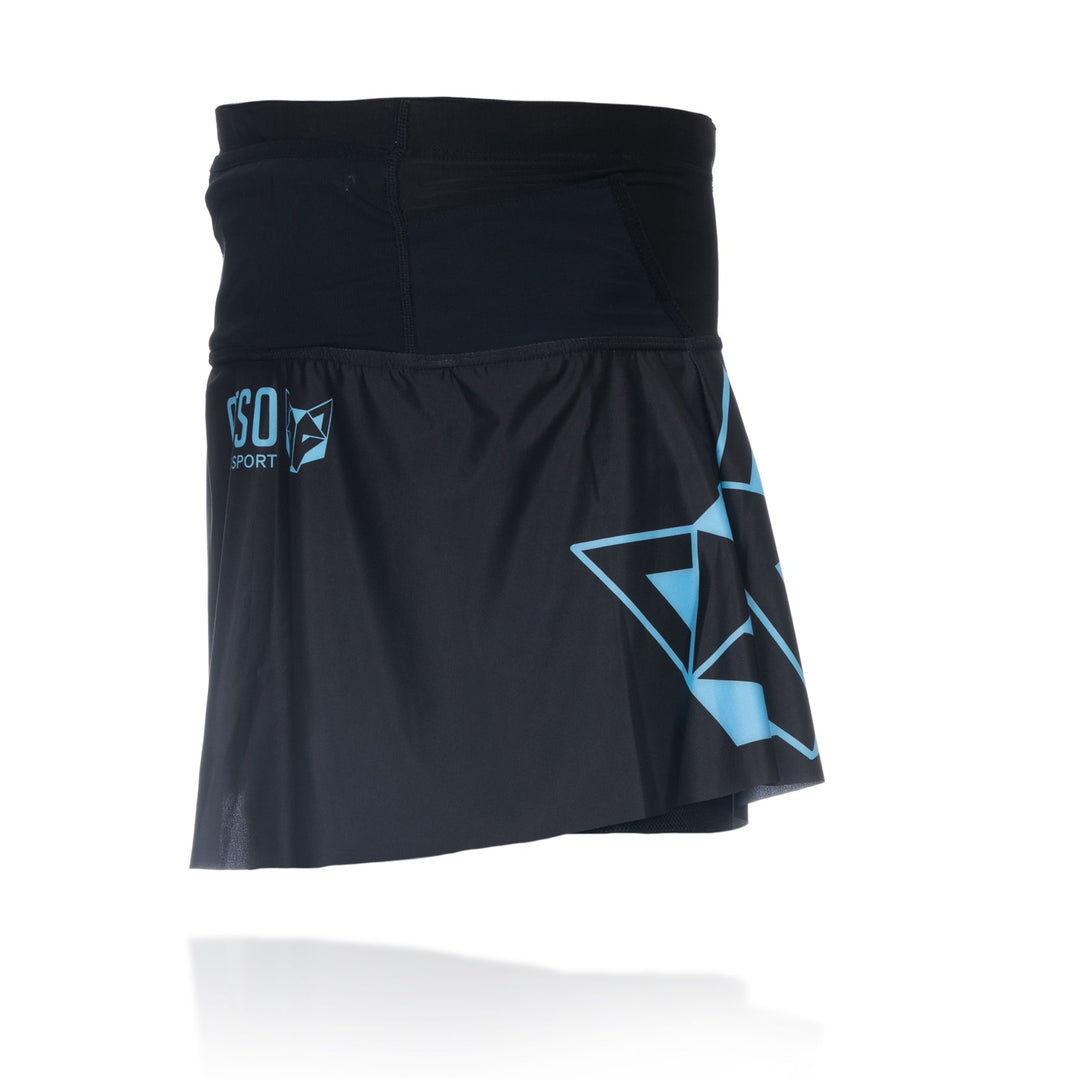 OTSO Women's Skirt Black & Turquoise (レディーススカート ブラック/ターコイズ)