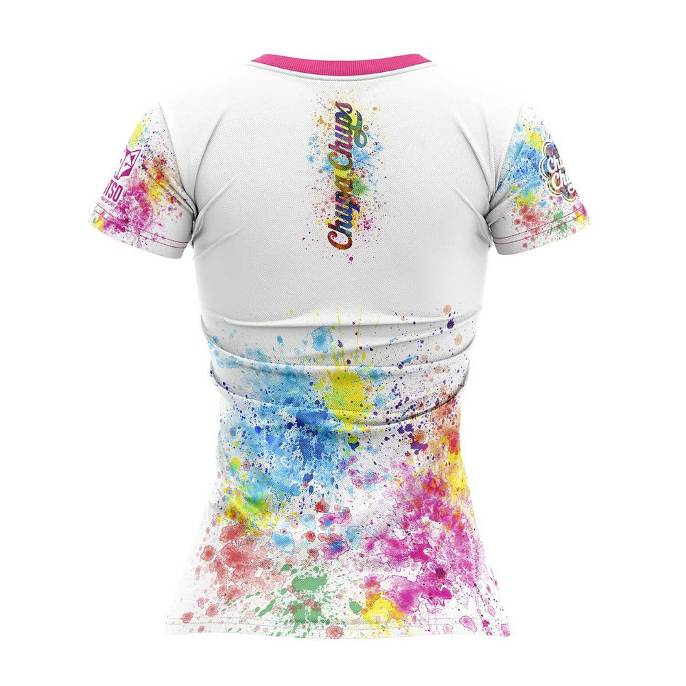 OTSO Chupa Chups Women's Short Sleeve T-Shirt Paint (チュッパチャプス ペイント レディース半袖Tシャツ) - Rufus & Co. オンラインストア