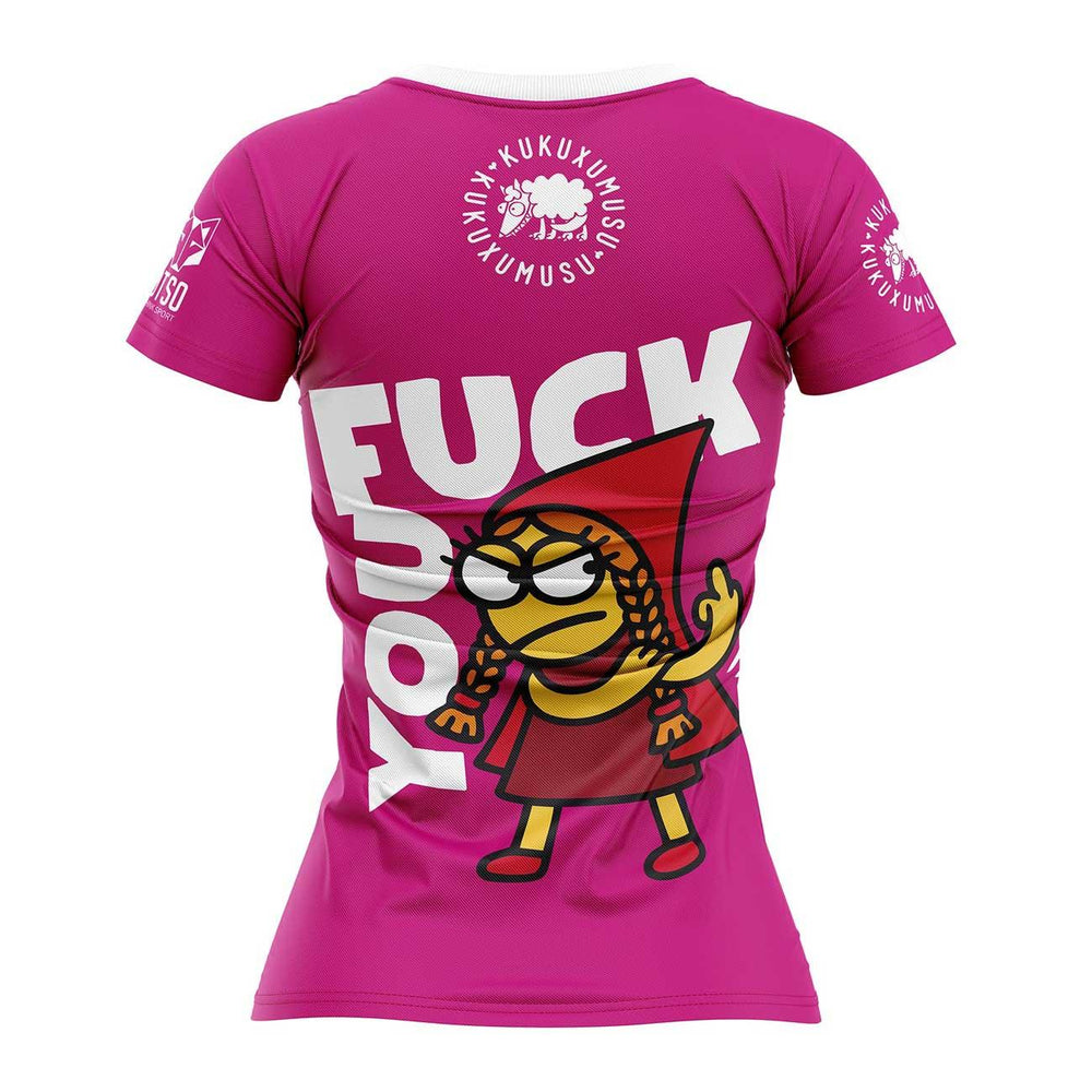 OTSO Kukuxumusu Women's Short Sleeve T-Shirt Fuck You (ククスムス Fxxk You レディース半袖Tシャツ) - Rufus & Co. オンラインストア