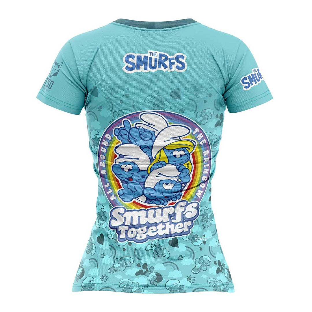 OTSO Smurfs Rainbow Women's Short Sleeve T-Shirt (スマーフ・レインボー レディース半袖Tシャツ) - Rufus & Co. オンラインストア