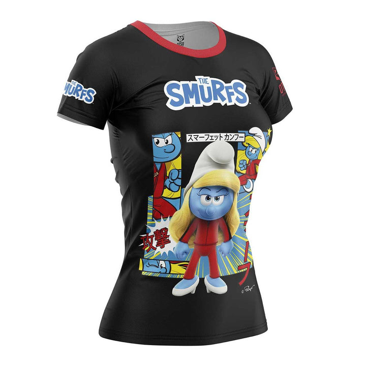 OTSO Smurfs Women's Short Sleeve T-Shirt Black (スマーフ レディース半袖Tシャツ ブラック) - Rufus & Co. オンラインストア