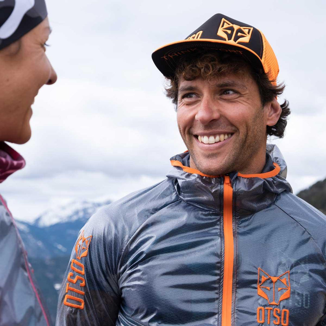 Waterproof Jacket Ultra Light Black & Fluo Orange (ユニセックス ウォータープルーフジャケット ウルトラライト ブラック&オレンジ) - Rufus & Co. オンラインストア