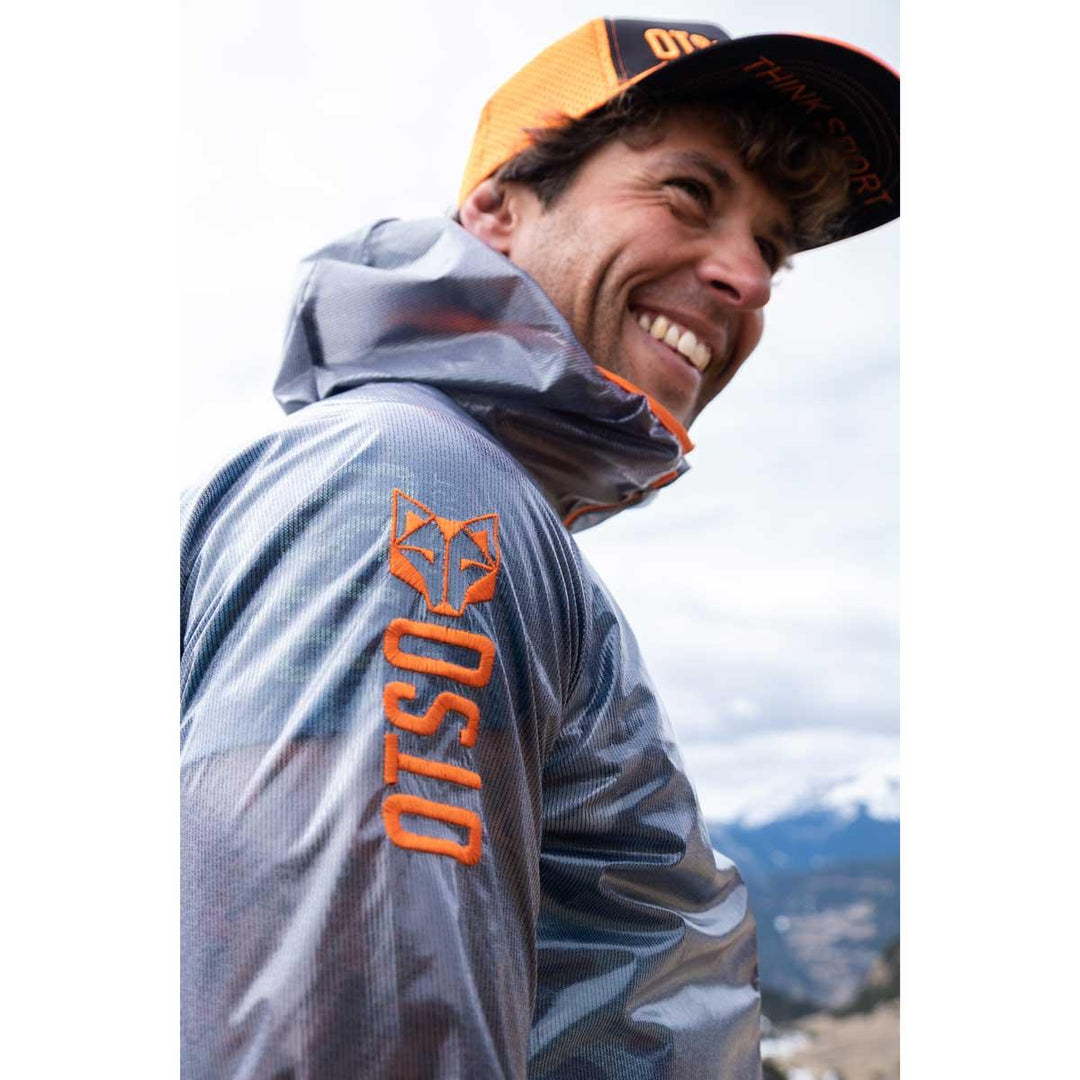 Waterproof Jacket Ultra Light Black & Fluo Orange (ユニセックス ウォータープルーフジャケット ウルトラライト ブラック&オレンジ) - Rufus & Co. オンラインストア