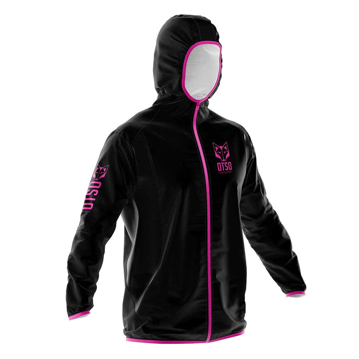Waterproof Jacket Ultra Light Black & Fluo Pink (ユニセックス ウォータープルーフジャケット ウルトラライト ブラックxピンク) - Rufus & Co. オンラインストア