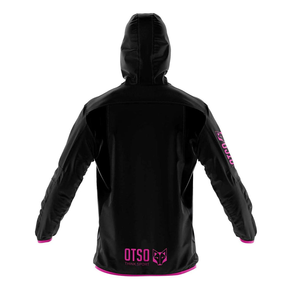 Waterproof Jacket Ultra Light Black & Fluo Pink (ユニセックス ウォータープルーフジャケット ウルトラライト ブラックxピンク) - Rufus & Co. オンラインストア