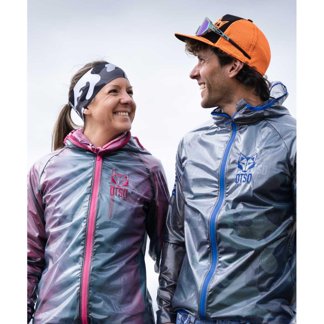 Waterproof Jacket Ultra Light Black & Royal Blue (ユニセックス ウォータープルーフジャケット ウルトラライト ブラック×ロイヤルブルー) - Rufus & Co. オンラインストア