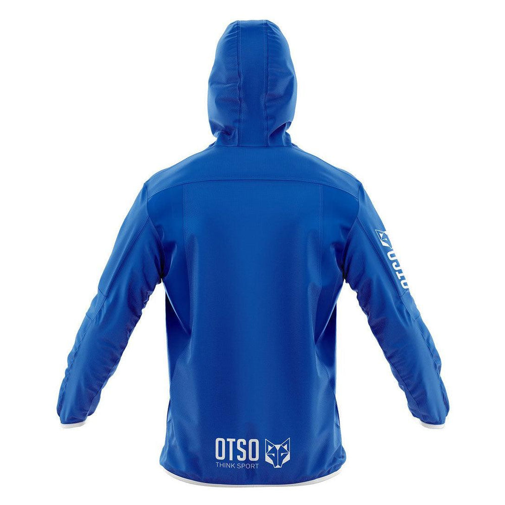 Waterproof Jacket Ultra Light Electric Blue & White (ユニセックス ウォータープルーフジャケット ウルトラライト エレクトリックブルー&ホワイト) - Rufus & Co. オンラインストア