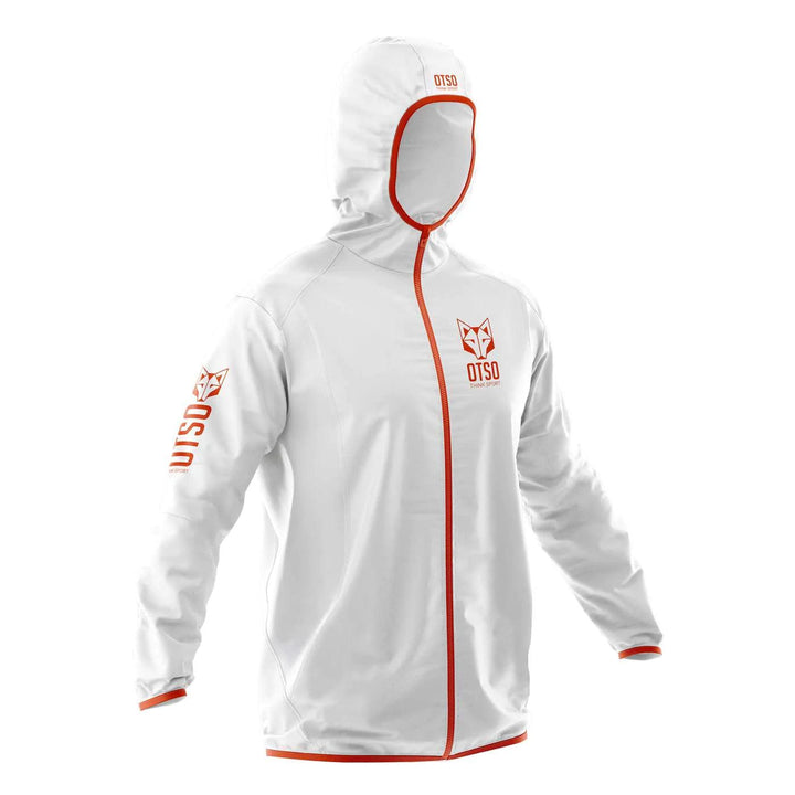 Waterproof Jacket Ultra Light White Fluo Orange (ユニセックス ウォータープルーフジャケット ウルトラライトホワイトxオレンジ) - Rufus & Co. オンラインストア