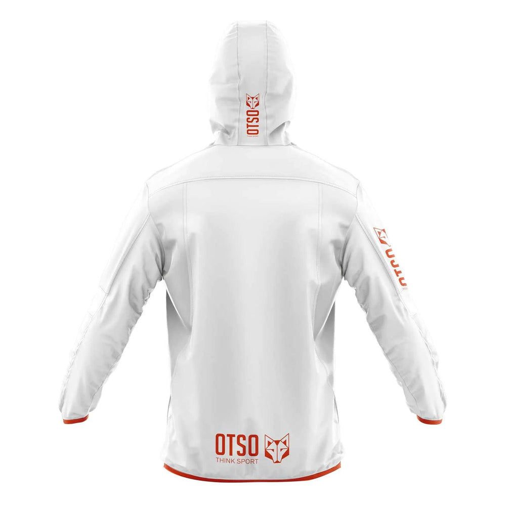 Waterproof Jacket Ultra Light White Fluo Orange (ユニセックス ウォータープルーフジャケット ウルトラライトホワイトxオレンジ) - Rufus & Co. オンラインストア
