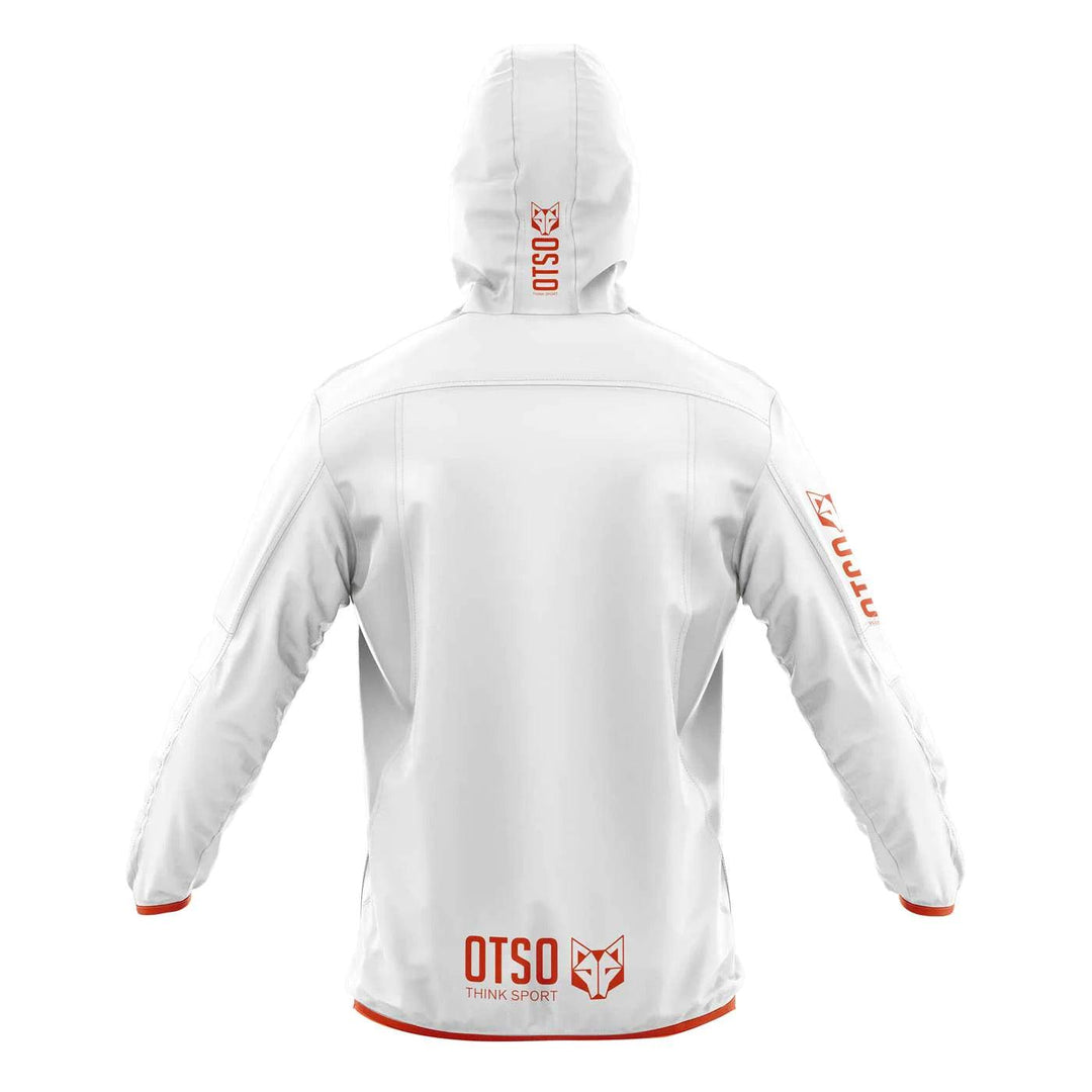 Waterproof Jacket Ultra Light White Fluo Orange (ユニセックス ウォータープルーフジャケット ウルトラライトホワイトxオレンジ) - Rufus & Co. オンラインストア
