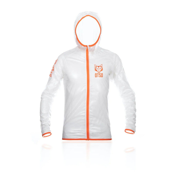 Waterproof Jacket Ultra Light White Fluo Orange (ユニセックス ウォータープルーフジャケット ウルトラライトホワイトxオレンジ) - Rufus & Co. オンラインストア