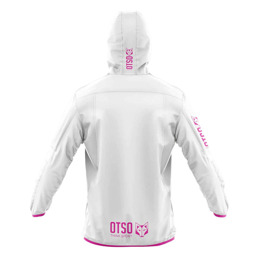 Waterproof Jacket Ultra Light White Fluo Pink (ユニセックス ウォータープルーフジャケット ウルトラライトホワイトxピンク) - Rufus & Co. オンラインストア