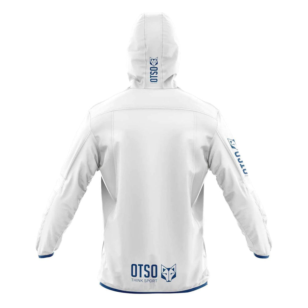 Waterproof Jacket Ultra Light White Royal Blue (ユニセックス ウォータープルーフジャケット ウルトラライト ホワイトxロイヤルブルー) - Rufus & Co. オンラインストア