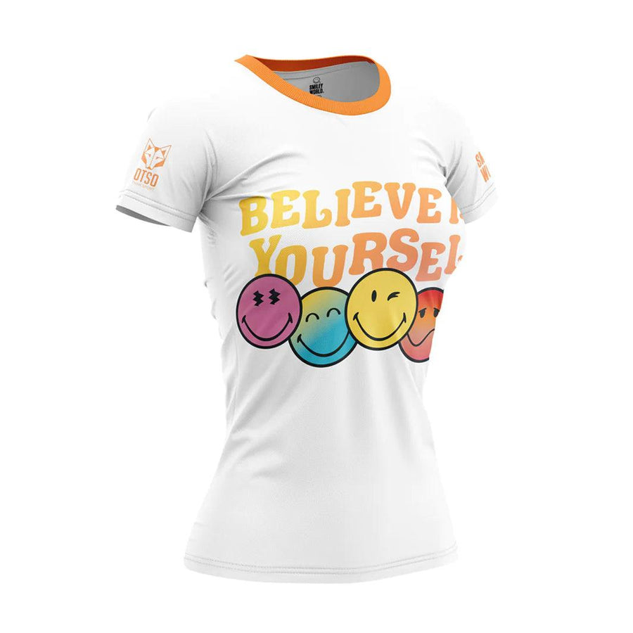 WOMEN'S SHORT SLEEVE SHIRT SMILEY WORLD BELIEVE(レディース半袖Tシャツ スマイリーワールドビリーブ) - Rufus & Co. オンラインストア