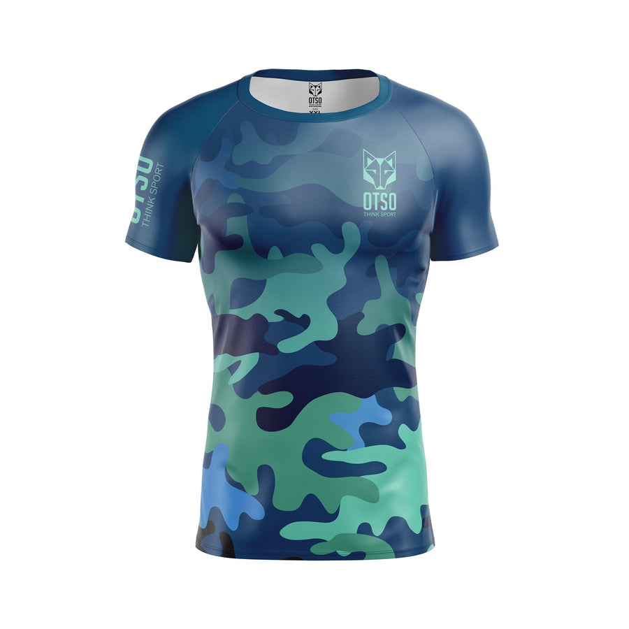 MEN'S SHORT SLEEVE SHIRT CAMO BLUE(メンズ半袖Tシャツ 迷彩ブルー) - Rufus & Co. オンラインストア
