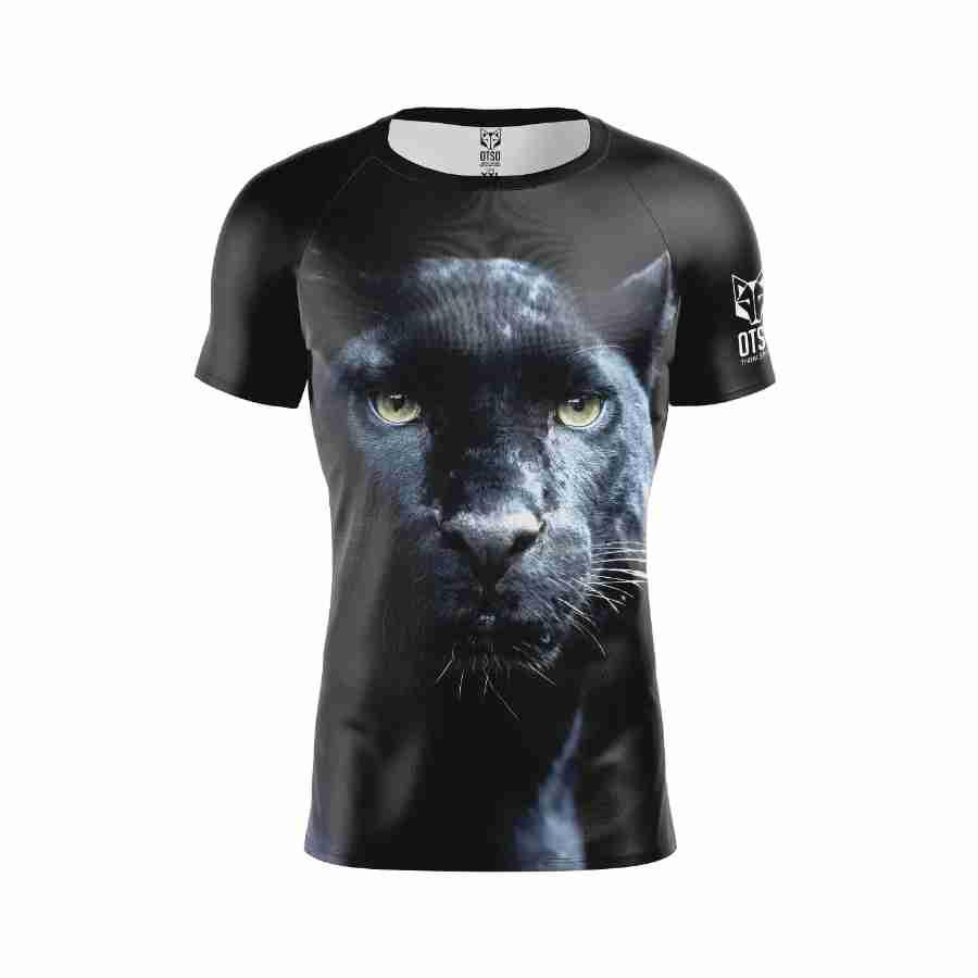 MEN'S SHORT SLEEVE SHIRT PANTHER(メンズ半袖Tシャツ 黒ヒョウ) - Rufus & Co. オンラインストア