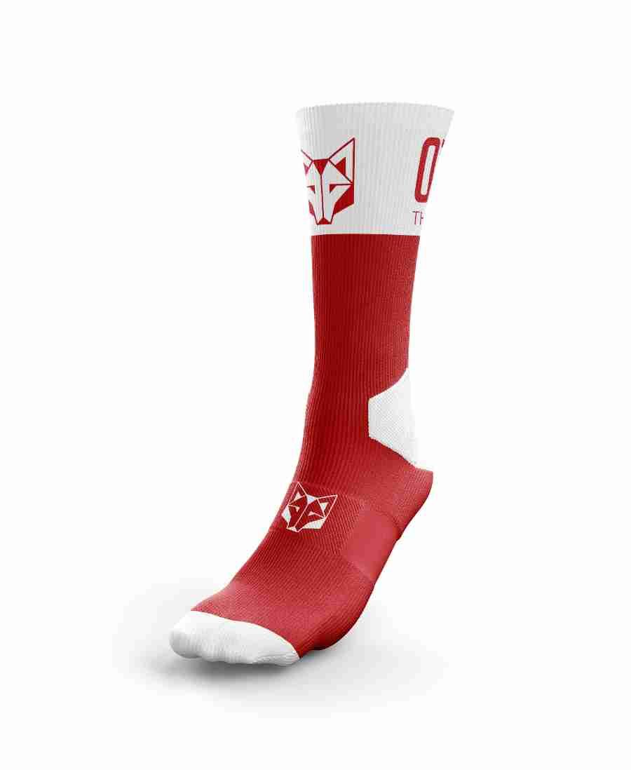 MULTISPORT SOCKS HIGH CUT RED & WHITE(マルチスポーツソックス ハイカット レッド&ホワイト) - Rufus & Co. オンラインストア