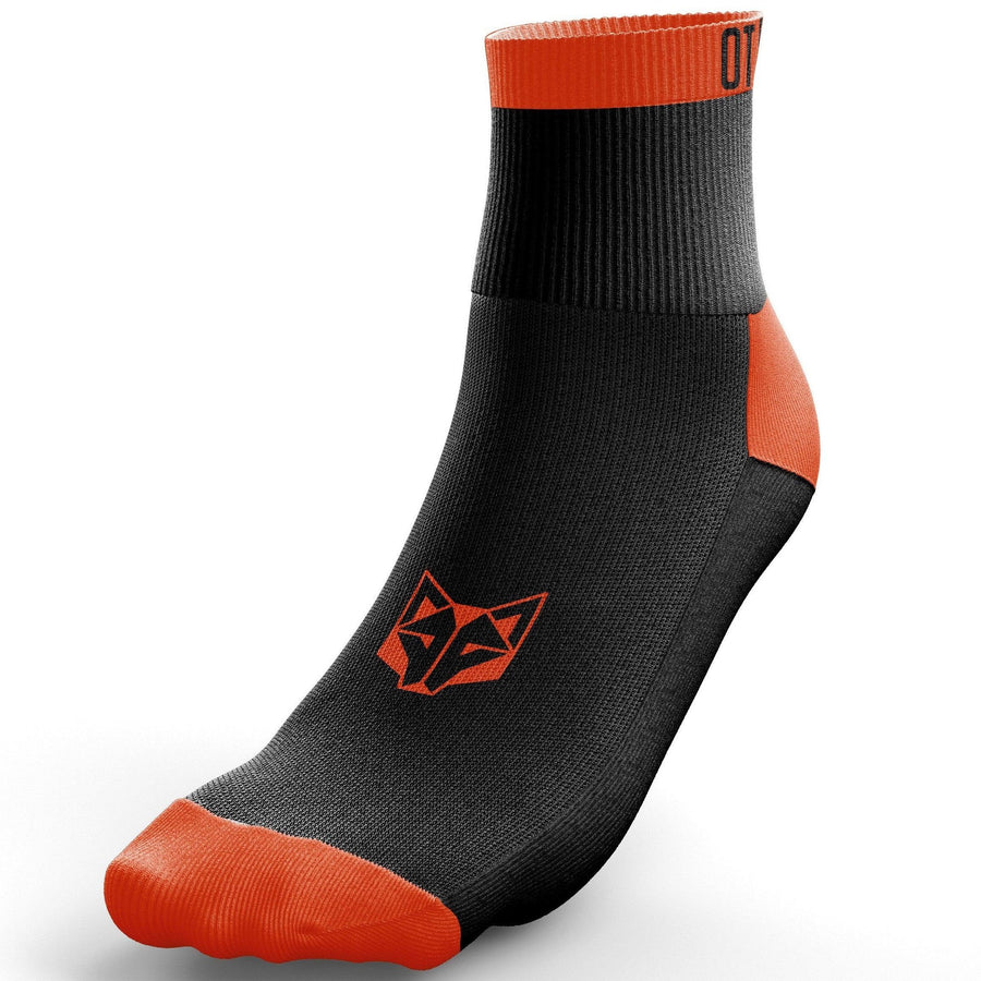 MULTISPORT SOCKS LOW CUT BLACK & FLUO ORANGE(マルチスポーツソックス ローカット ブラック&オレンジ) - Rufus & Co. オンラインストア