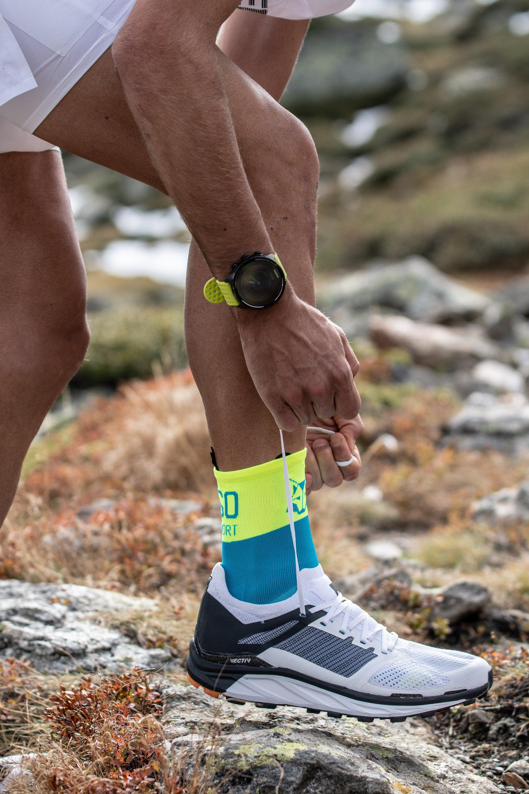 MULTISPORT SOCKS LOW CUT FLUO ORANGE & FLUO YELLOW(マルチスポーツソックス ローカット オレンジ&イエロー) - Rufus & Co. オンラインストア