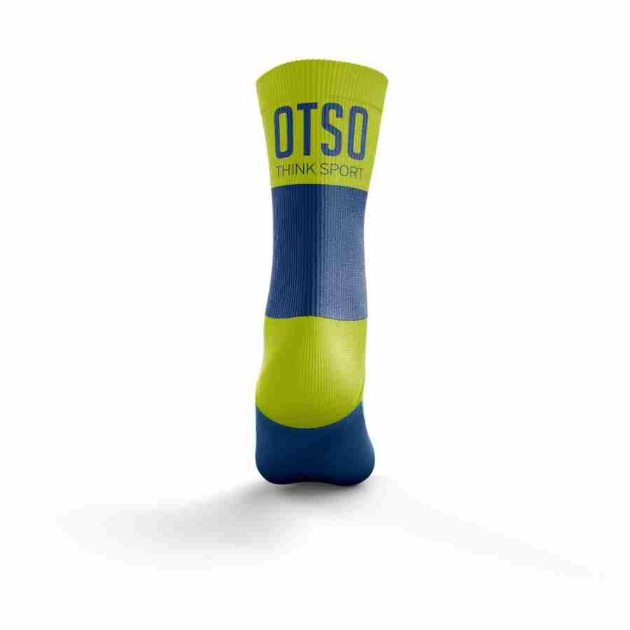 MULTISPORT SOCKS MEDIUM CUT ELECTRIC BLUE & FLUO YELLOW(マルチスポーツソックスミディアムカット ブルー&イエロー) - Rufus & Co. オンラインストア