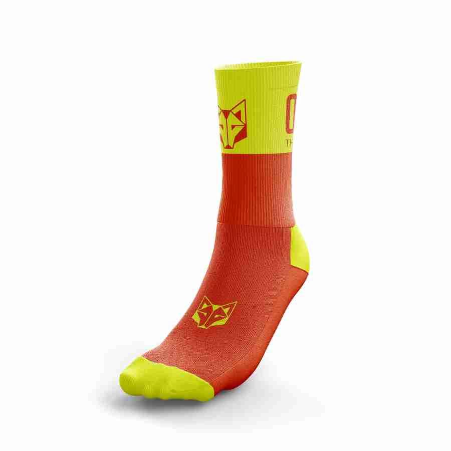 MULTISPORT SOCKS MEDIUM CUT FLUO ORANGE & FLUO YELLOW(マルチスポーツソックス ミディアムカット オレンジ&イエロー) - Rufus & Co. オンラインストア