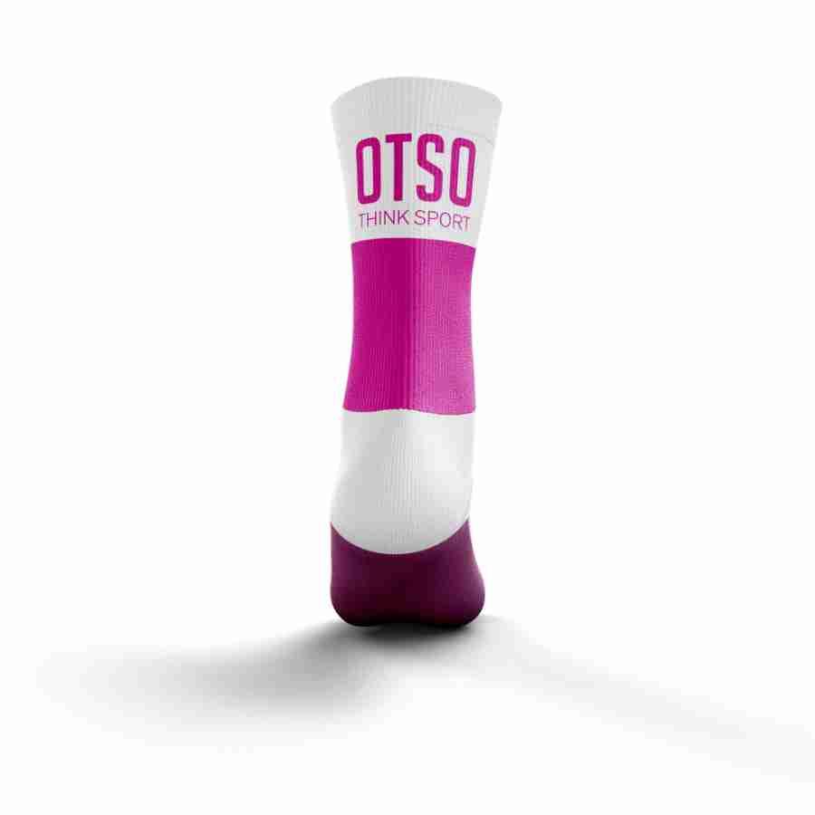 MULTISPORT SOCKS MEDIUM CUT FLUO PINK & WHITE(マルチスポーツソックス ミディアムカット ピンク&ホワイト) - Rufus & Co. オンラインストア