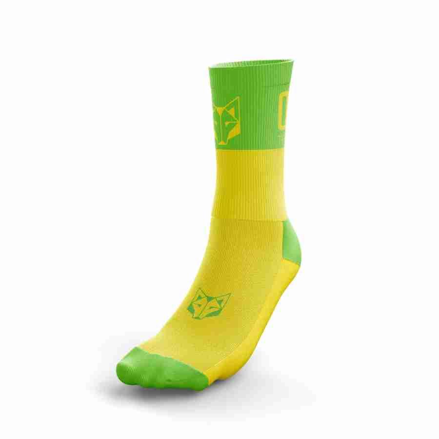 MULTISPORT SOCKS MEDIUM CUT FLUO YELLOW & FLUO GREEN(マルチスポーツソックス ミディアムカット イエロー&グリーン) - Rufus & Co. オンラインストア