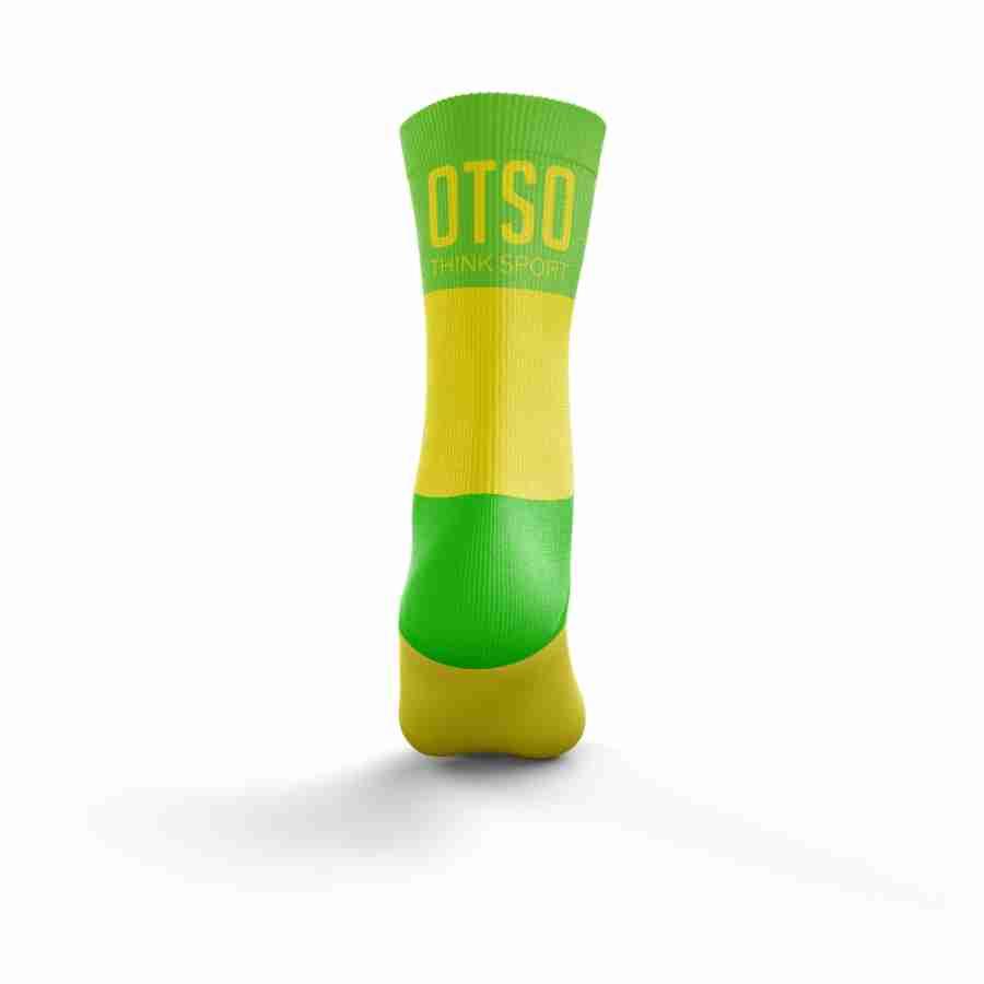 MULTISPORT SOCKS MEDIUM CUT FLUO YELLOW & FLUO GREEN(マルチスポーツソックス ミディアムカット イエロー&グリーン) - Rufus & Co. オンラインストア