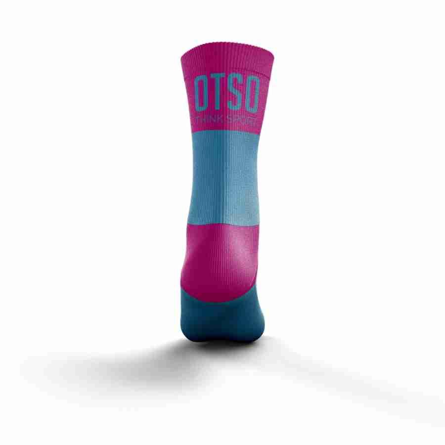 MULTISPORT SOCKS MEDIUM CUT LIGHT BLUE & FLUO PINK(マルチスポーツソックス ミディアムカット ライトブルー&ピンク) - Rufus & Co. オンラインストア