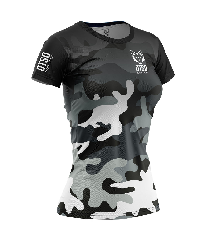 WOMEN'S SHORT SLEEVE SHIRT CAMO GREY(レディース半袖Tシャツ 迷彩グレー) - Rufus & Co. オンラインストア