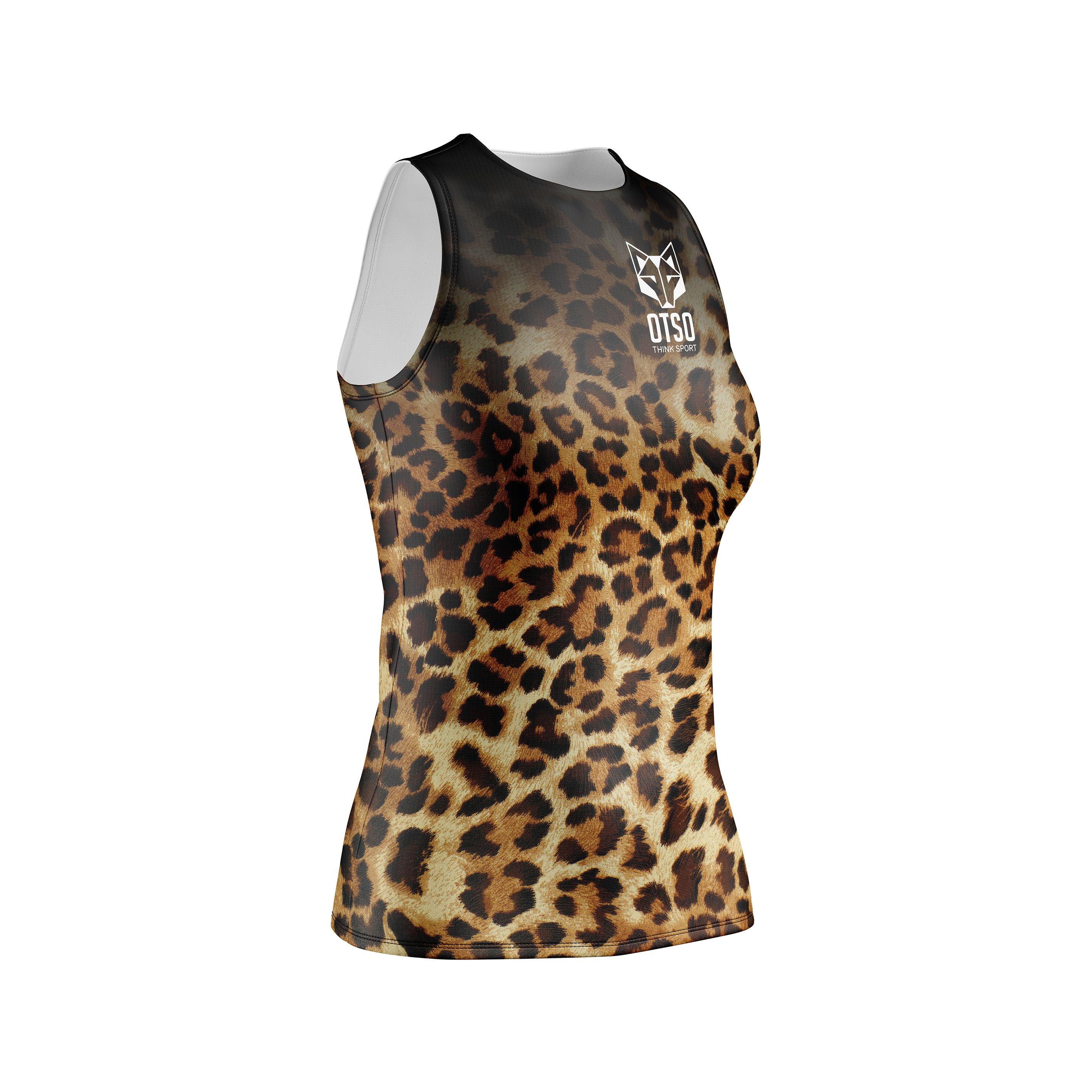 WOMEN'S SINGLET LEOPARD SKIN(レディース ノースリーブシャツ