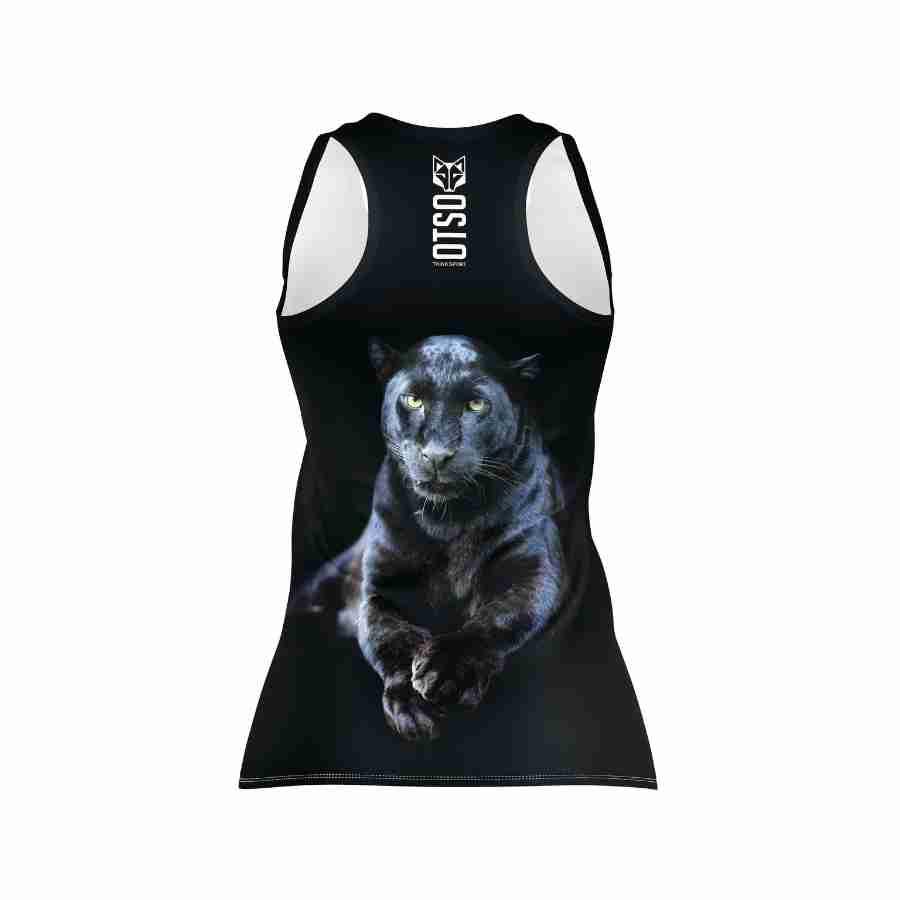 WOMEN'S SINGLET PANTHER(レディース ノースリーブTシャツ 黒ヒョウ) - Rufus & Co. オンラインストア