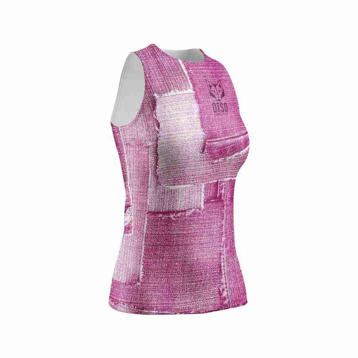 WOMEN'S SINGLET PINK JEANS(レディース ノースリーブTシャツ デニムピンク) - Rufus & Co. オンラインストア