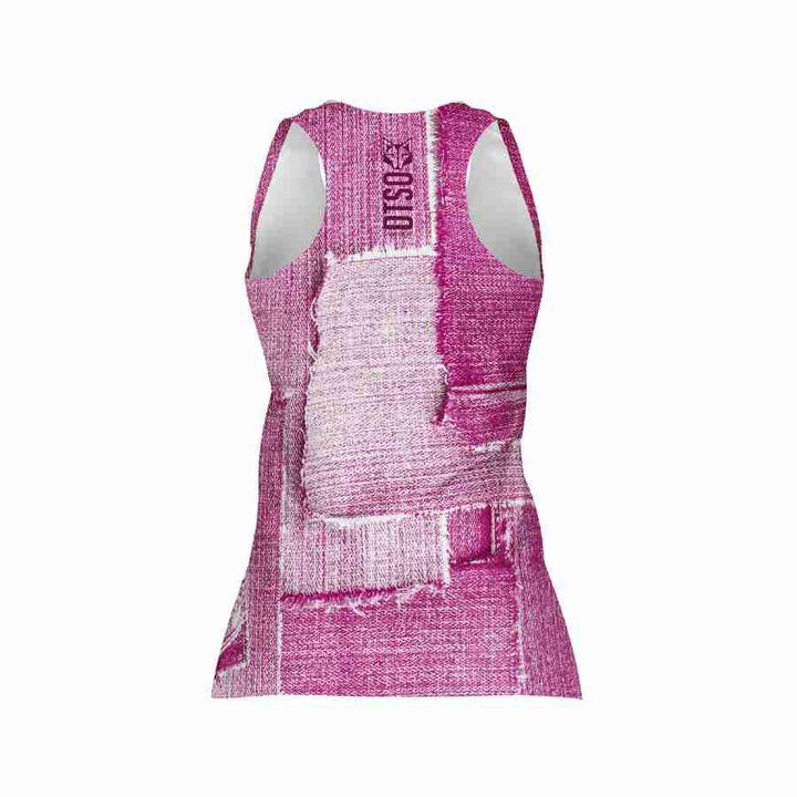 WOMEN'S SINGLET PINK JEANS(レディース ノースリーブTシャツ デニムピンク) - Rufus & Co. オンラインストア