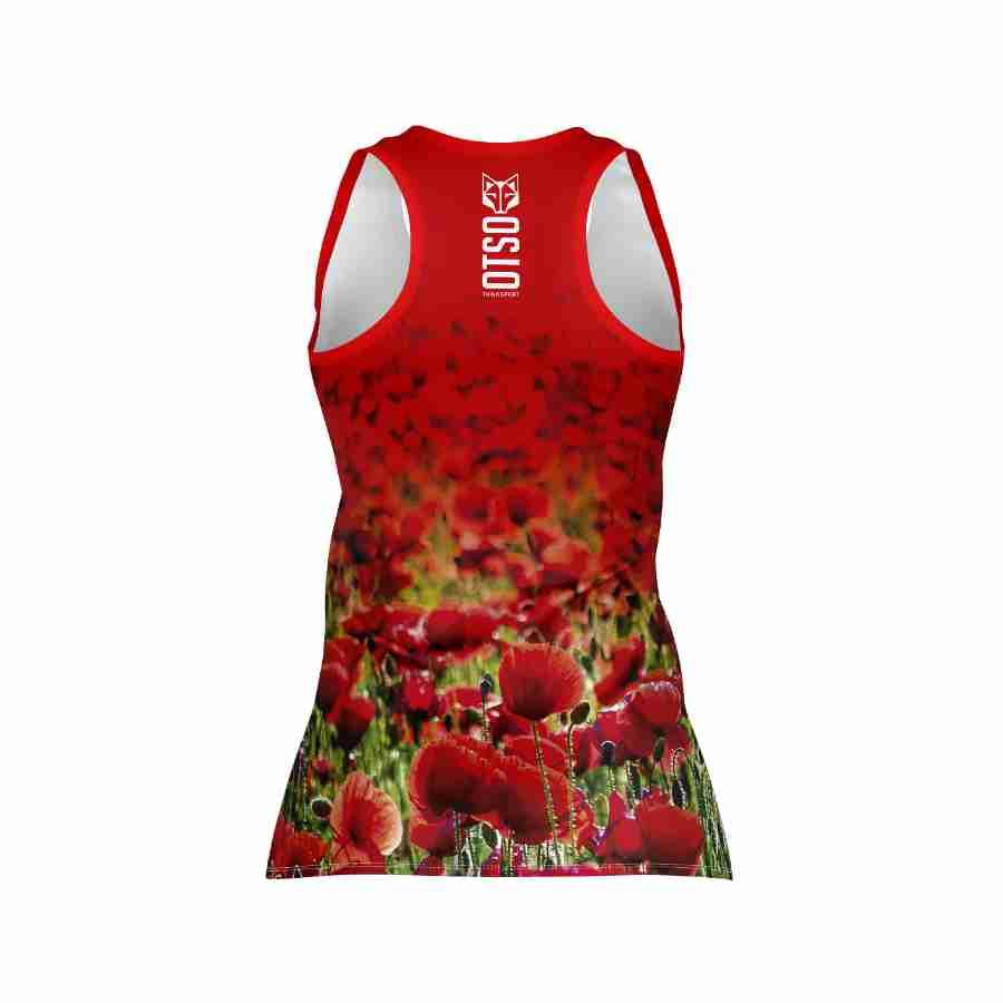 WOMEN'S SINGLET POPPY(レディース ノースリーブTシャツ ポピー) - Rufus & Co. オンラインストア