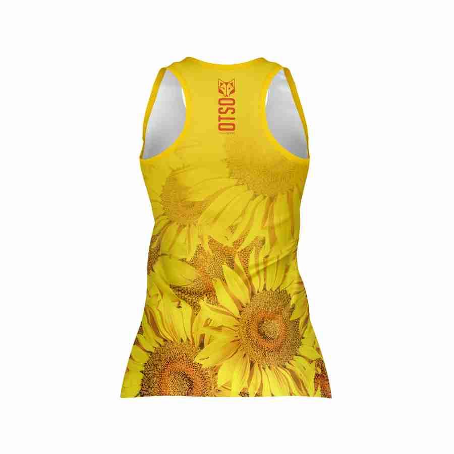 WOMEN'S SINGLET SUNFLOWER(レディースノースリーブTシャツ ひまわり) - Rufus & Co. オンラインストア