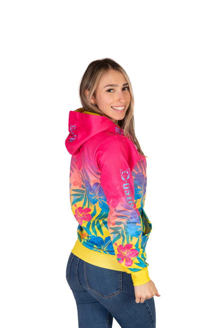OTSO Hoodie Floral Pink (OTSO ユニセックス フーディ フローラルピンク)