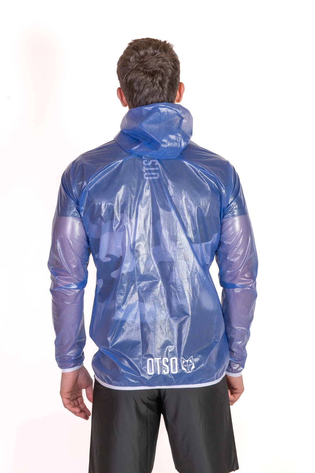 Waterproof Jacket Ultra Light Electric Blue & White (ユニセックス ウォータープルーフジャケット ウルトラライト エレクトリックブルー＆ホワイト)