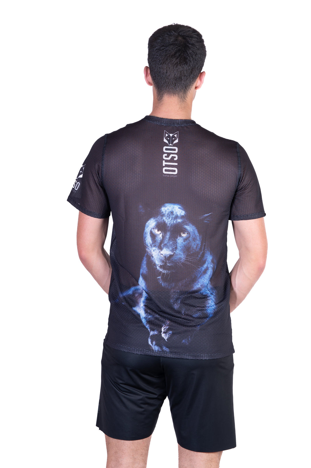 MEN'S SHORT SLEEVE SHIRT PANTHER(メンズ半袖Tシャツ 黒ヒョウ)