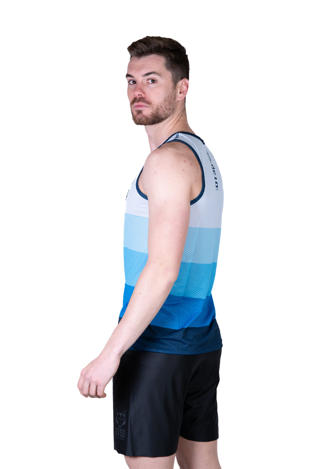 MEN'S SINGLET BLUE(メンズ ノースリーブシャツ ブルー)