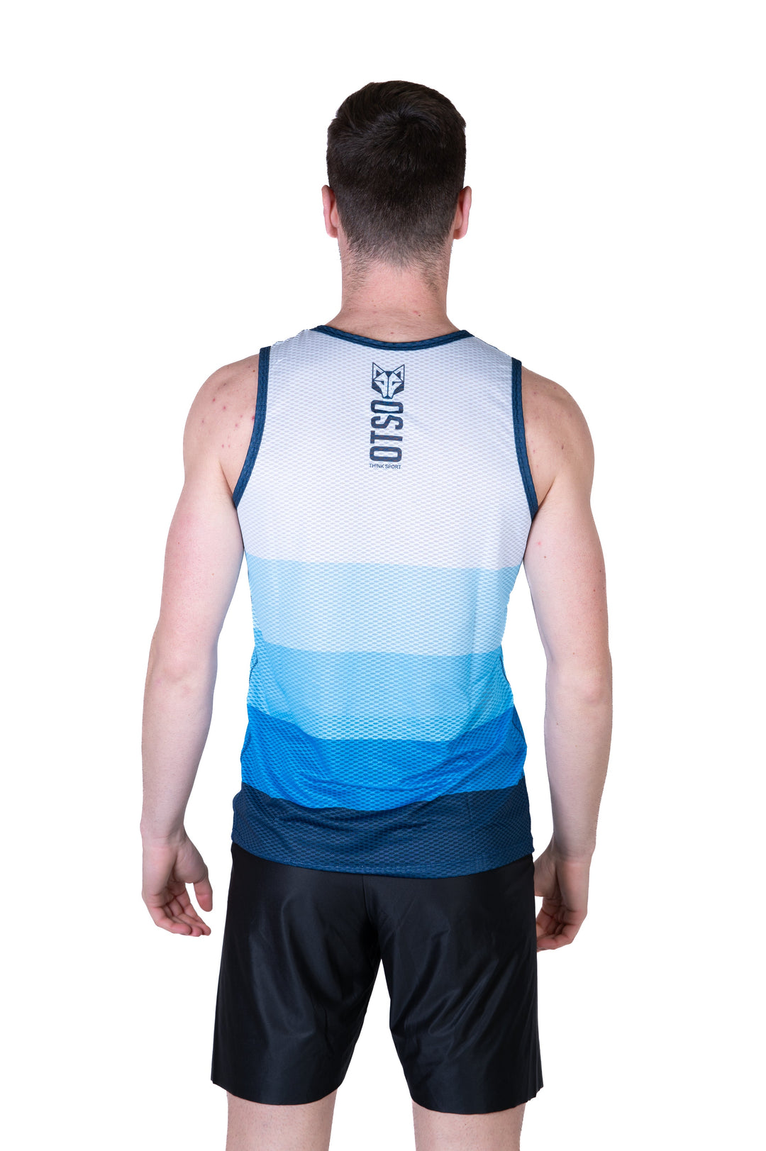 MEN'S SINGLET BLUE(メンズ ノースリーブシャツ ブルー)