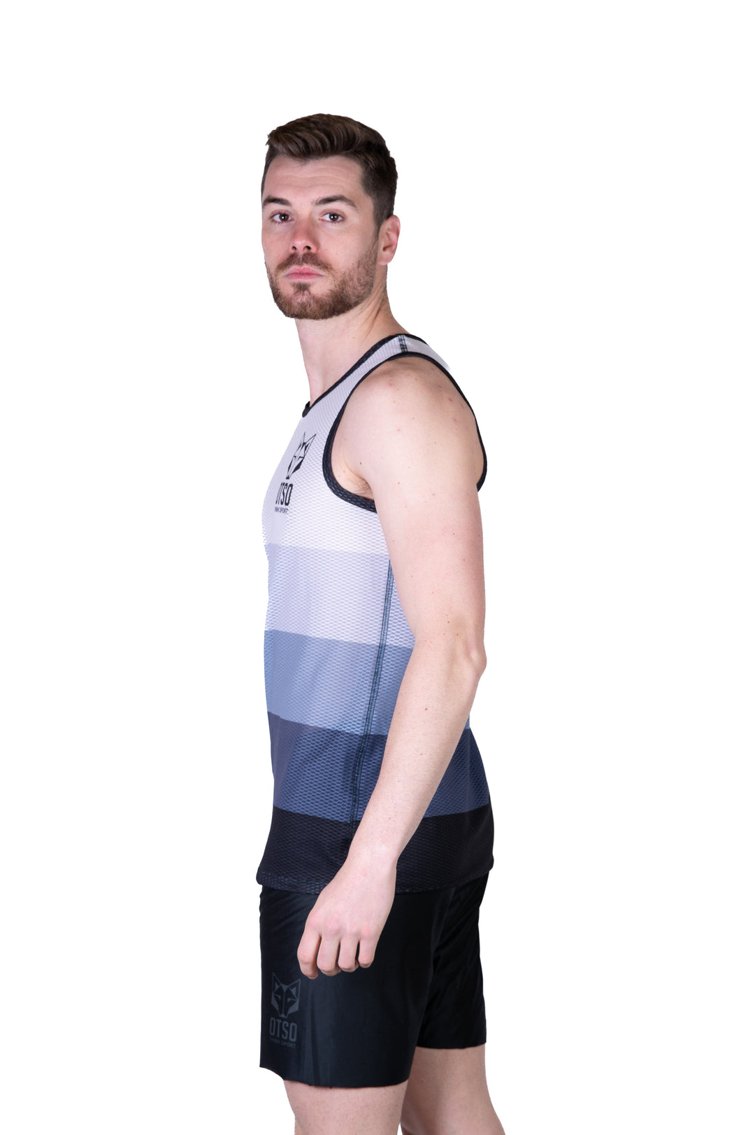MEN'S SINGLET GREY(メンズ ノースリーブシャツ グレー)