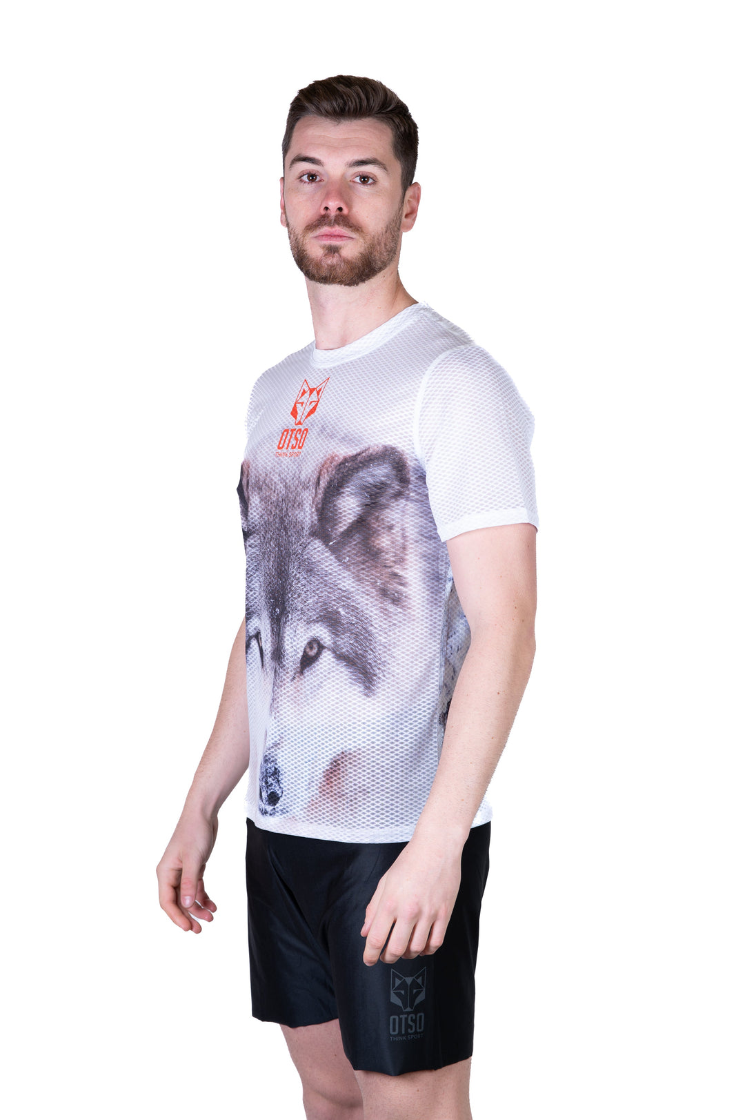 MEN'S SHORT SLEEVE SHIRT WOLF(メンズ半袖Tシャツ 狼)
