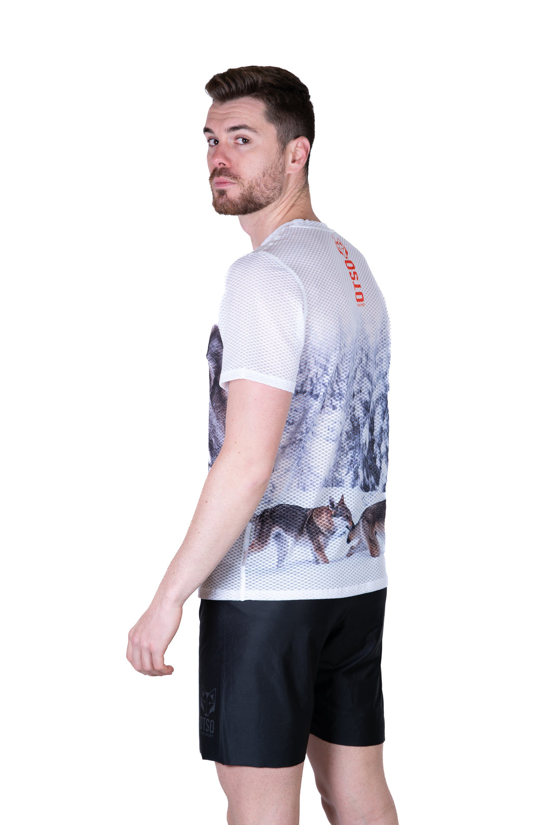 MEN'S SHORT SLEEVE SHIRT WOLF(メンズ半袖Tシャツ 狼)