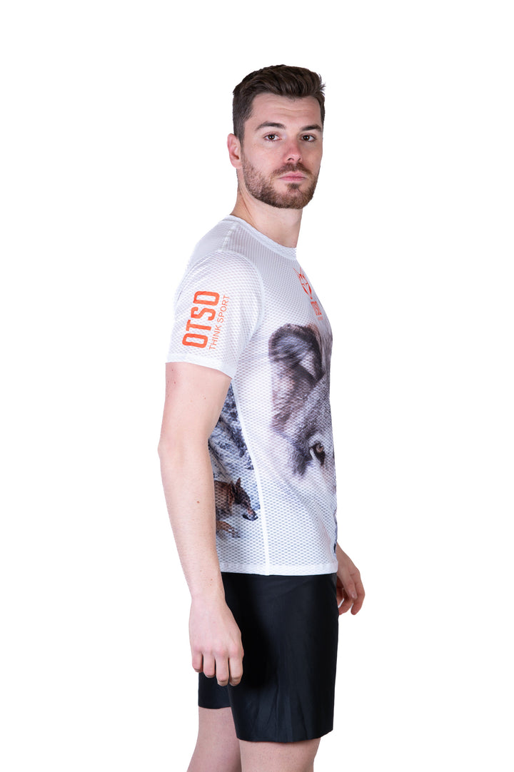 MEN'S SHORT SLEEVE SHIRT WOLF(メンズ半袖Tシャツ 狼)