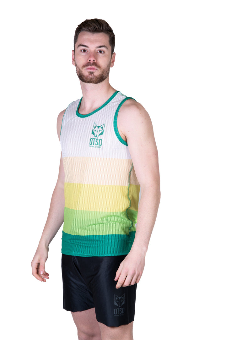 MEN'S SINGLET GREEN(メンズタンク ノースリーブシャツ グリーン)