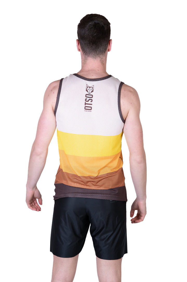 MEN'S SINGLET YELLOW(メンズノースリーブシャツ イエロー)