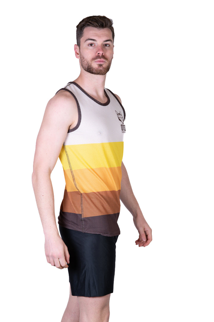 MEN'S SINGLET YELLOW(メンズノースリーブシャツ イエロー)